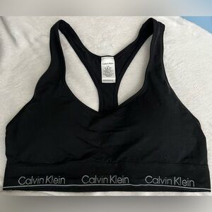 NWT Calvin Klein Black Racerback Bralette